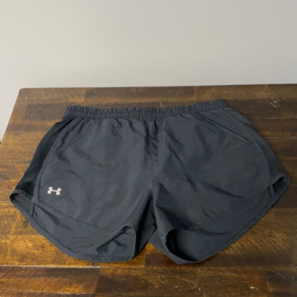 Black Under Armour running shorts